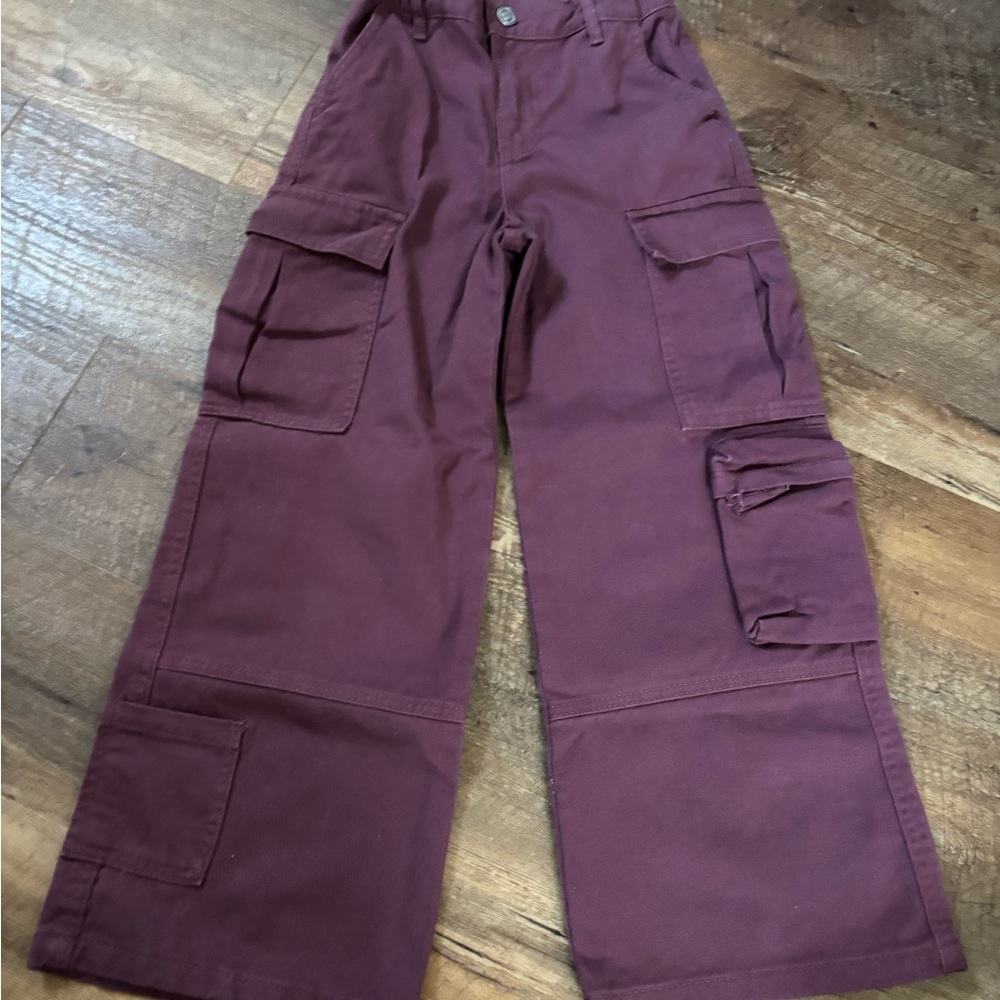 Ardene Kids' Casual Plum Cargo Pants